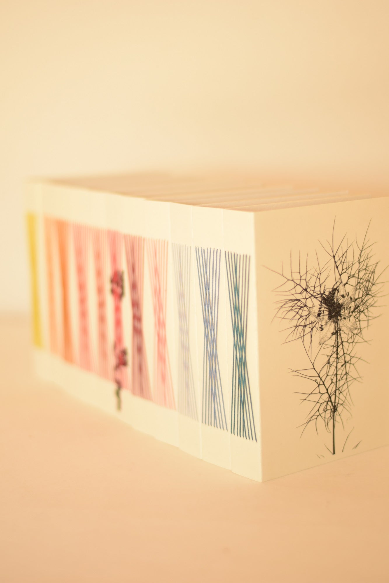 Diari a6 con stampa botanica e pagine in carta riciclata