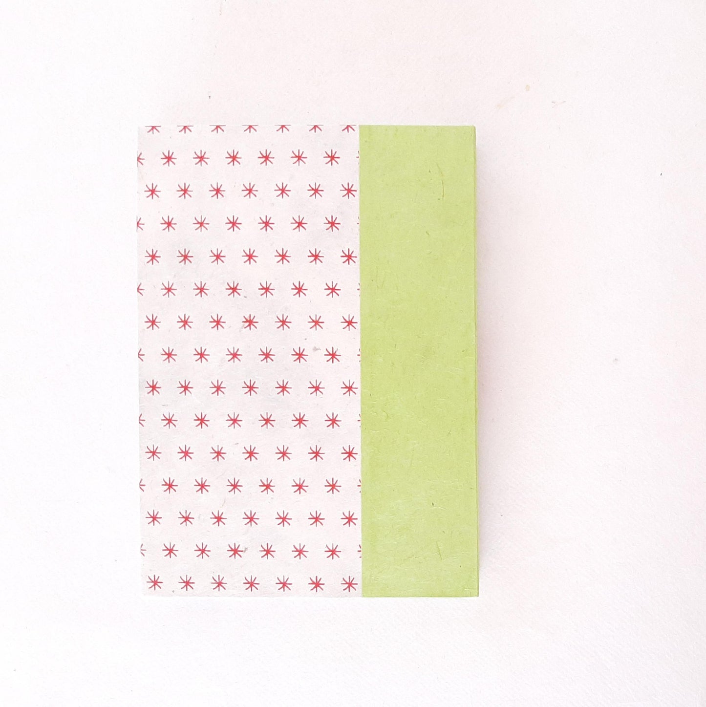 Quaderno tascabile per acquerello con spirali in rosso e verde pera