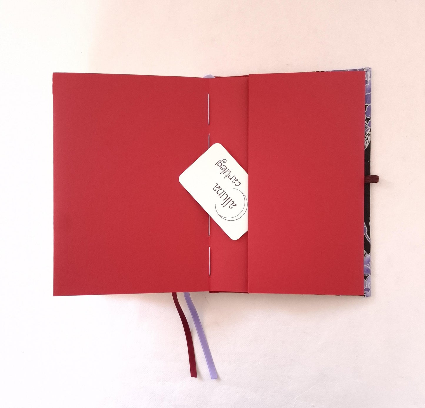 Diario A5 con pagine puntinate e tessuto floreale Giapponese
