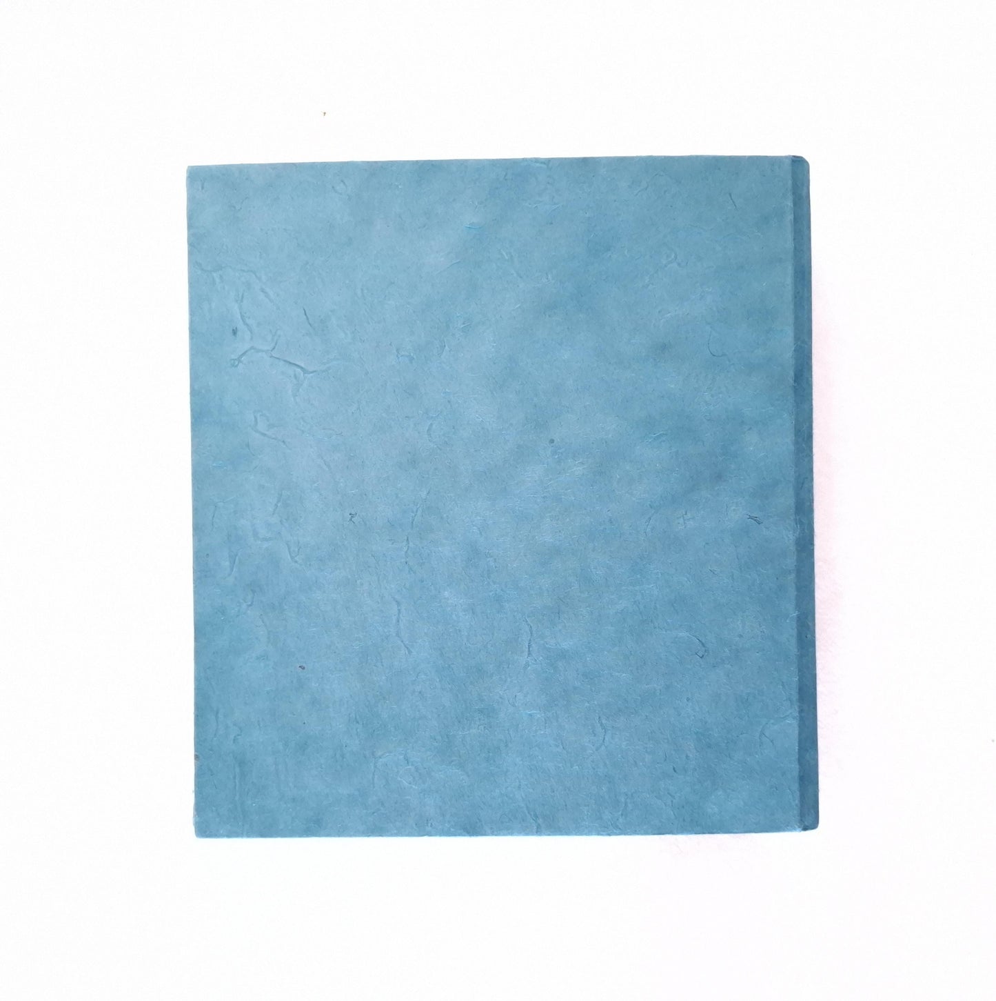 Mini album fotografico con acquarello originale di Papavero in blu, oro e rosso