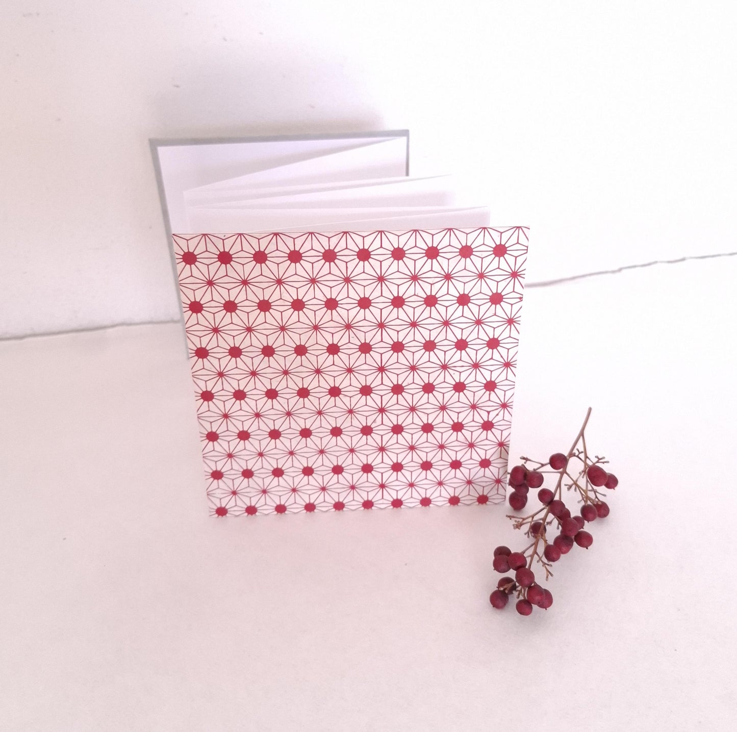 Mini album fotografico a fisarmonica con stelle Asanoha