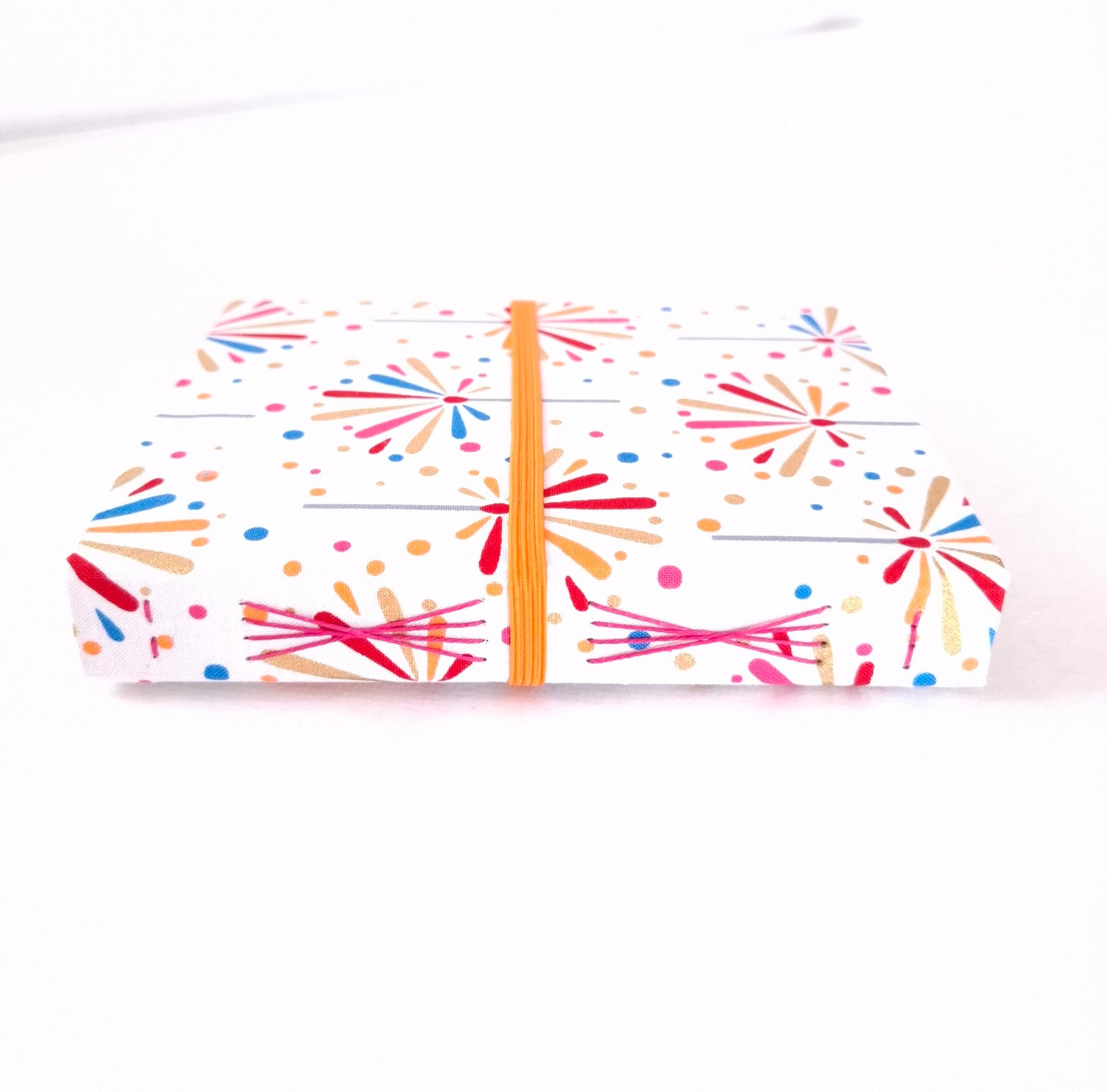 Diario di Viaggio in tessuto Giapponese con hanabi multicolore