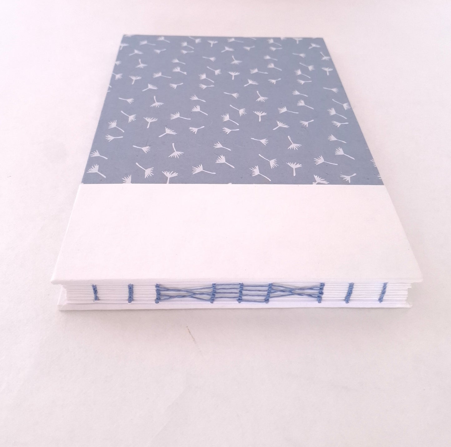 Album per acquerello con semi di soffione in bianco e celeste