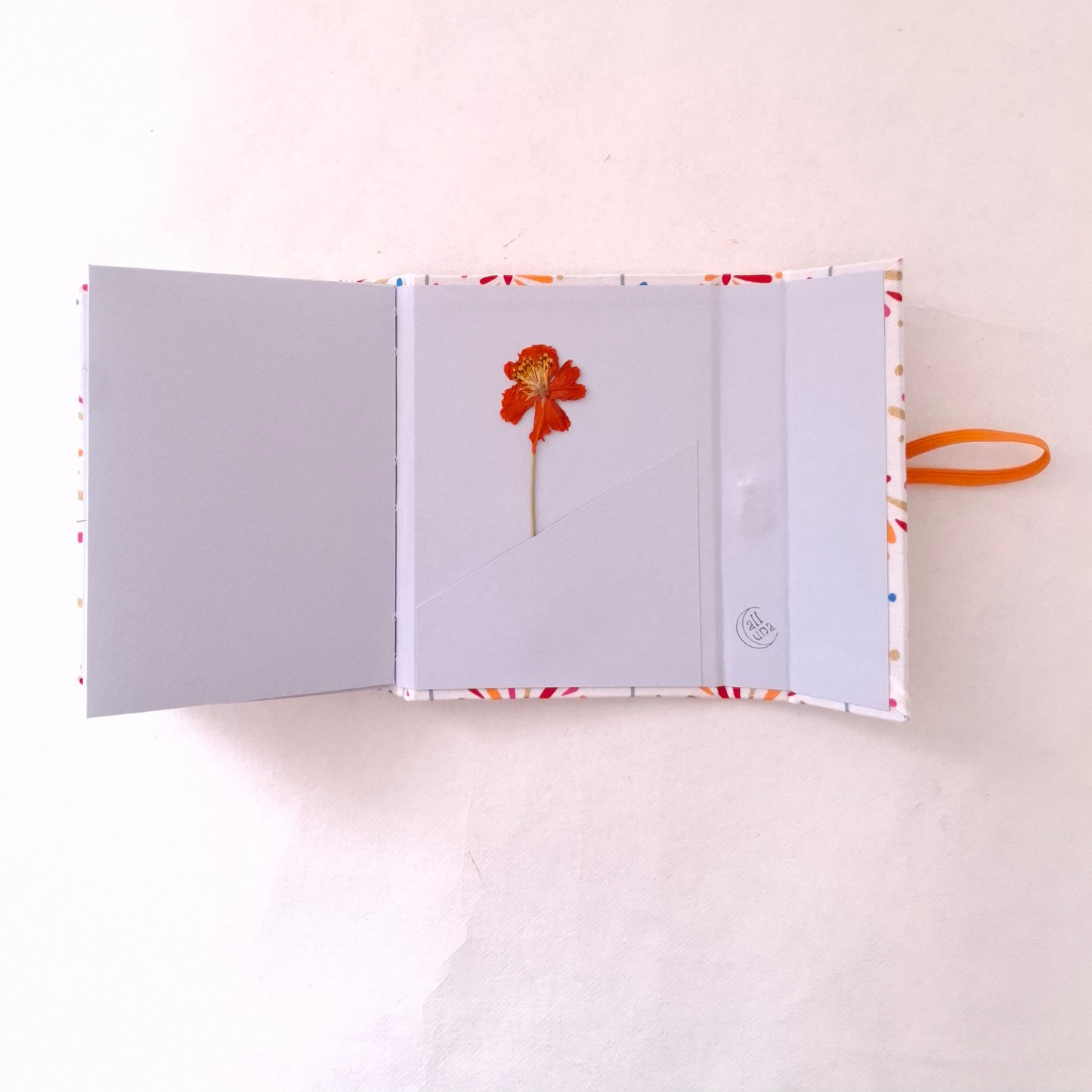 Diario di Viaggio in tessuto Giapponese con hanabi multicolore