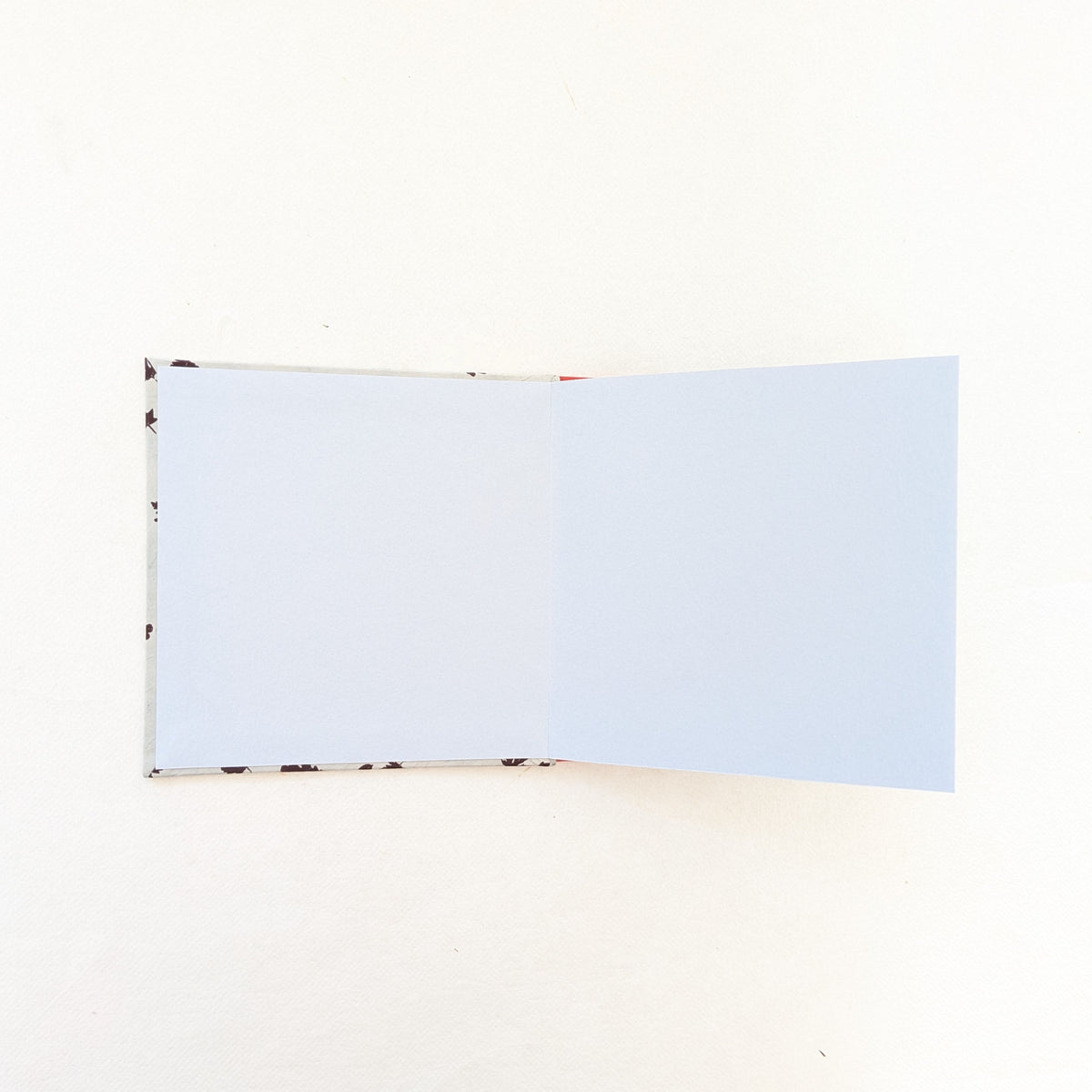 Mini album quadrato a Leporello con foglie in carta da zucchero