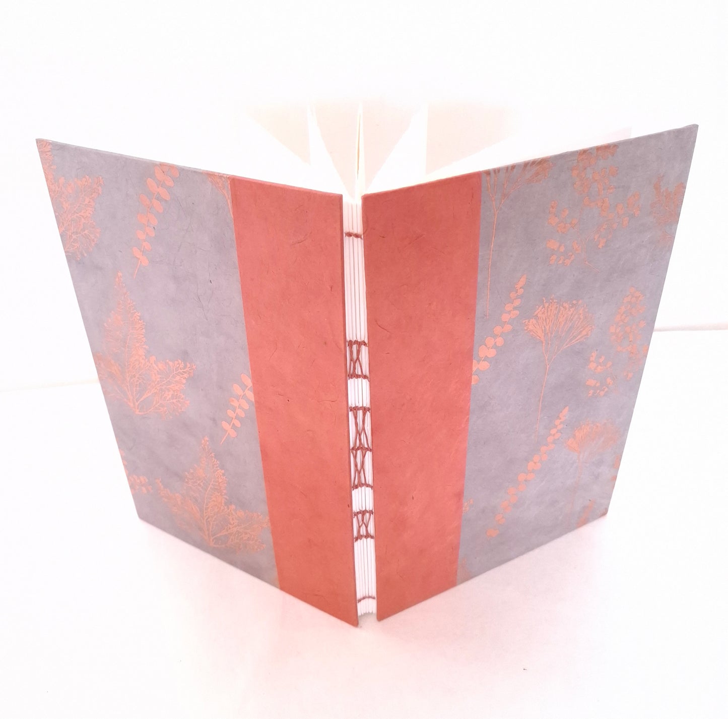 Carnet per acquerello grande in malva e oro rosa